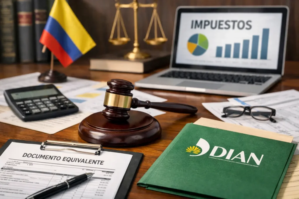 Documentos equivalentes y exoneración tributaria según concepto DIAN 306 de 2025 en Colombia